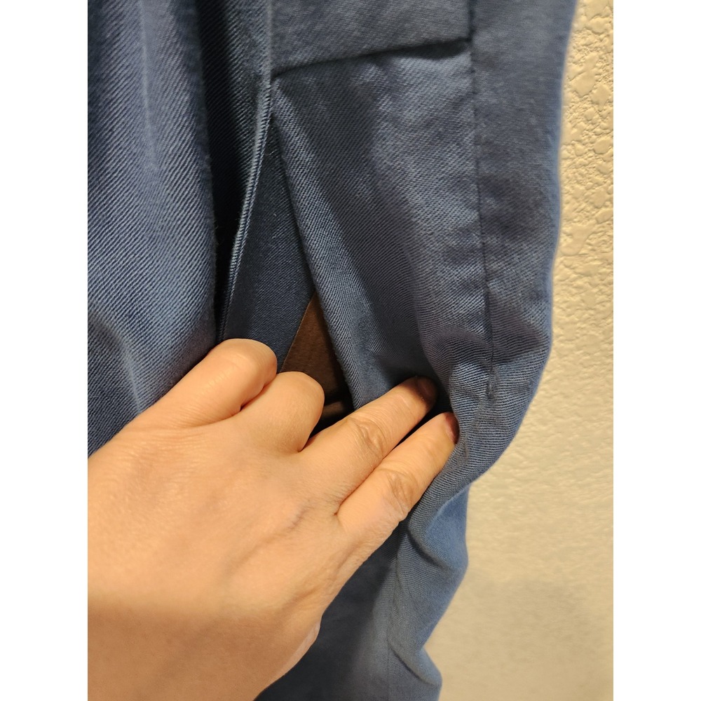 Agnona Italy Blue Linen Cotton Sleeveless Sheath Dress Size 40 Luxury‎ - Picture 9 of 11